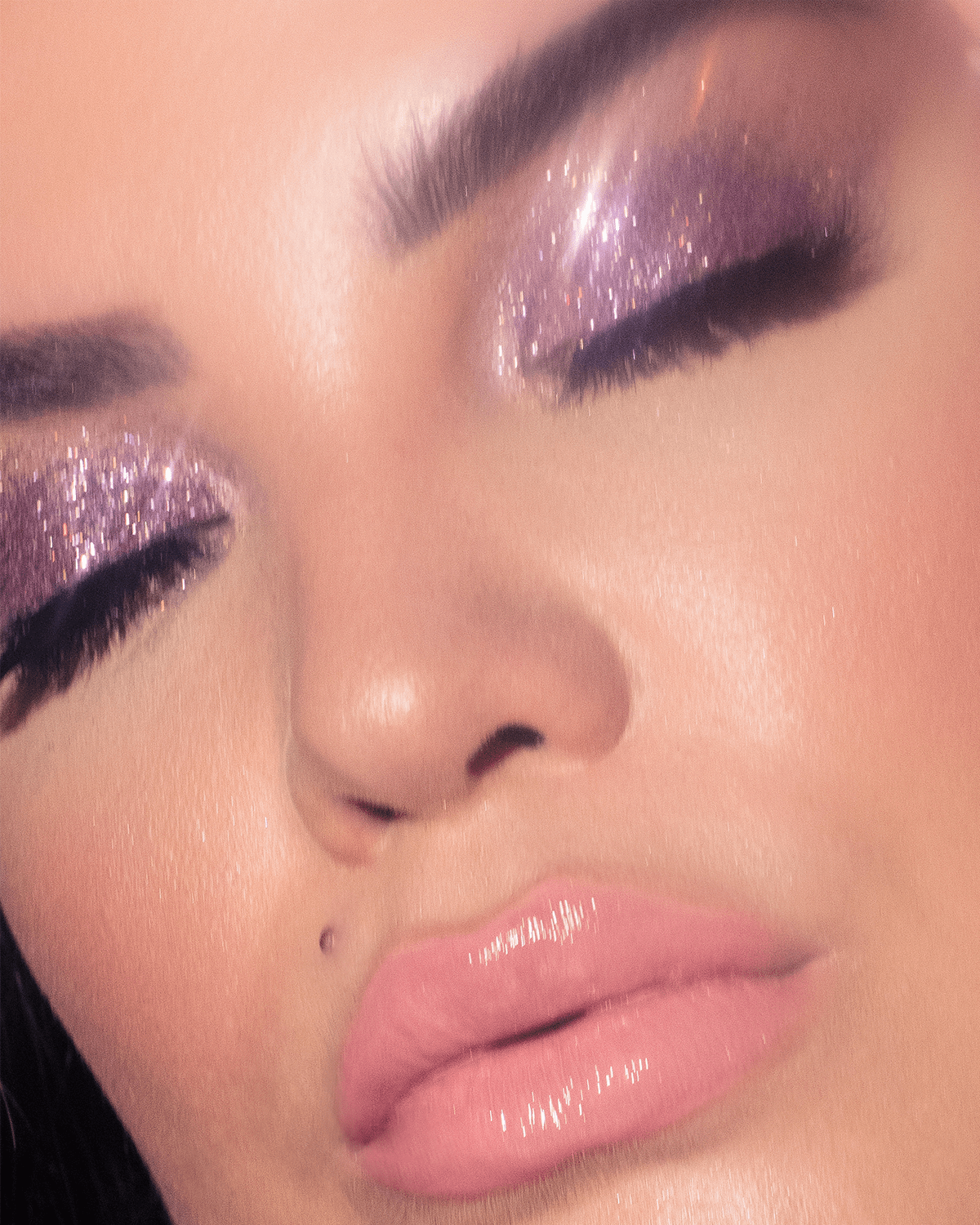 BT Glitter Lilac Galaxy